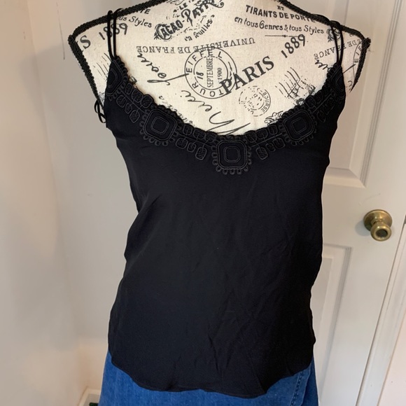 Massimo Dutti Black Tank Top Size 2 - Picture 7 of 9